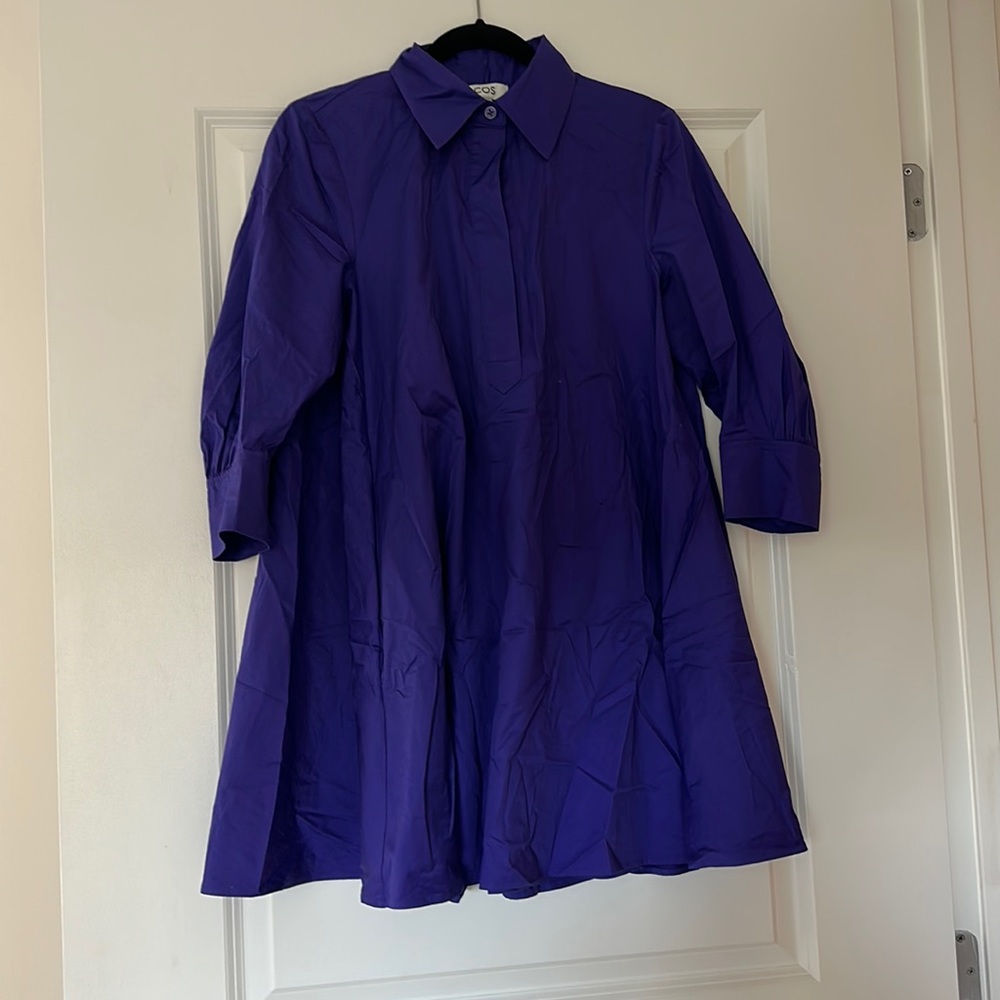 Cos size 2 worn once purple shirt dress